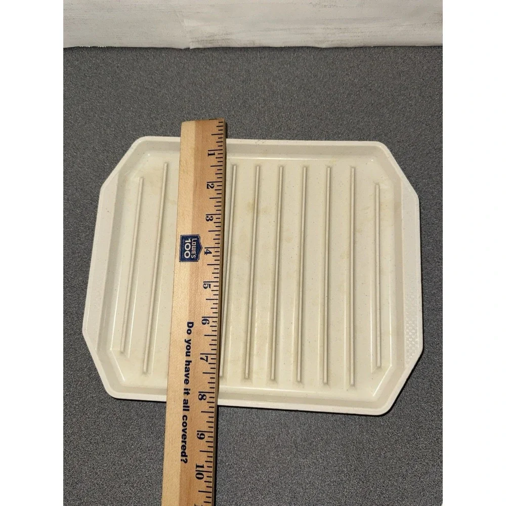Vintage Anchor Hocking Plastics Bacon Pan Microware Gas or Electric Oven